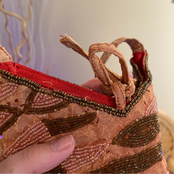 90s does 20s BEBE Beaded Evening Bag Cocktail Purse - Picture 6 of 8